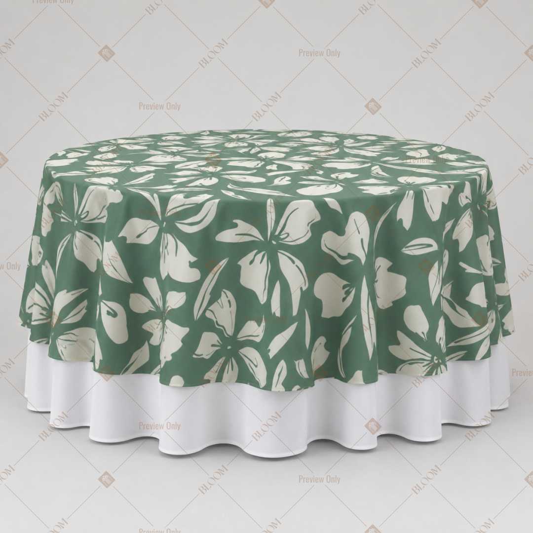 Sage Leaf Botanical Table Overlay Pack of 6