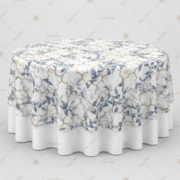Blue Toile Floral Table Overlay Pack of 6
