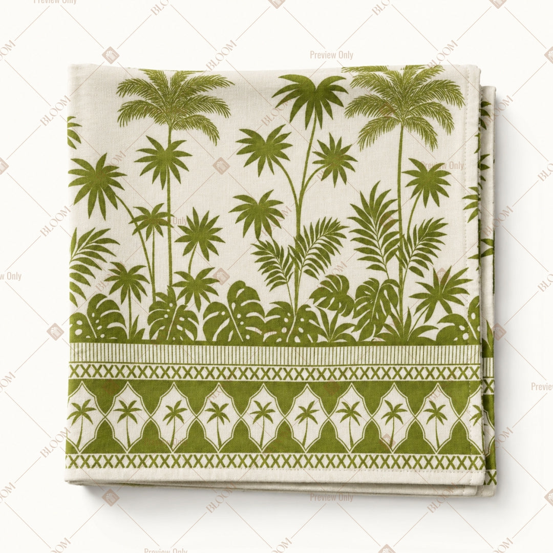 Palm Tree Border Pattern Design
