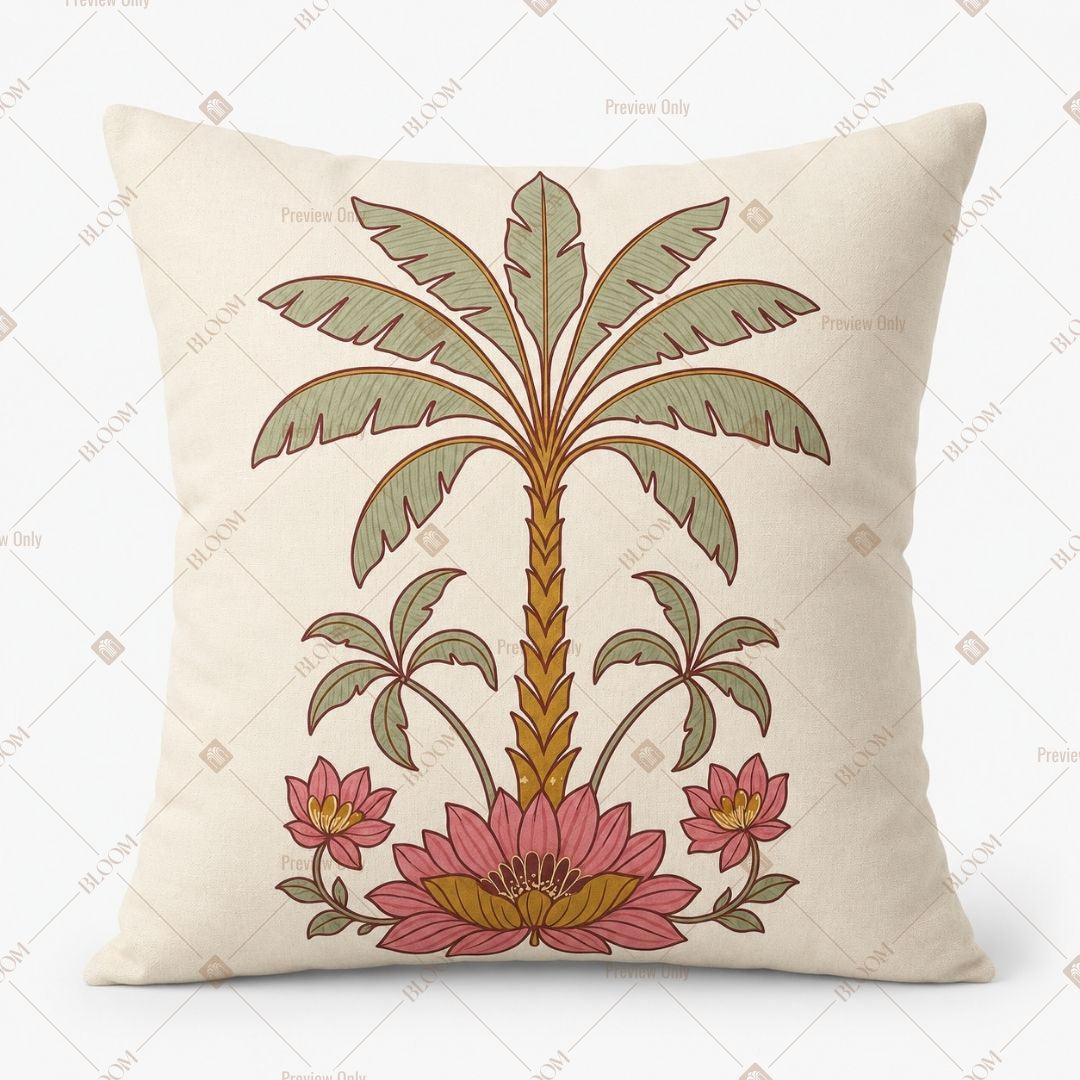 Botanical Palm Art Cushion Cover Pack of 12