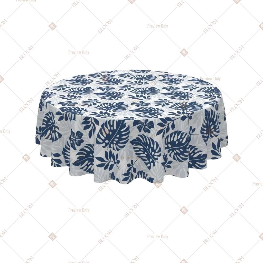 Indigo Block Print Floral Table Cover Pack Of 6