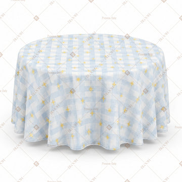 Baby Blue Stripe Table Cover Pack Of 6