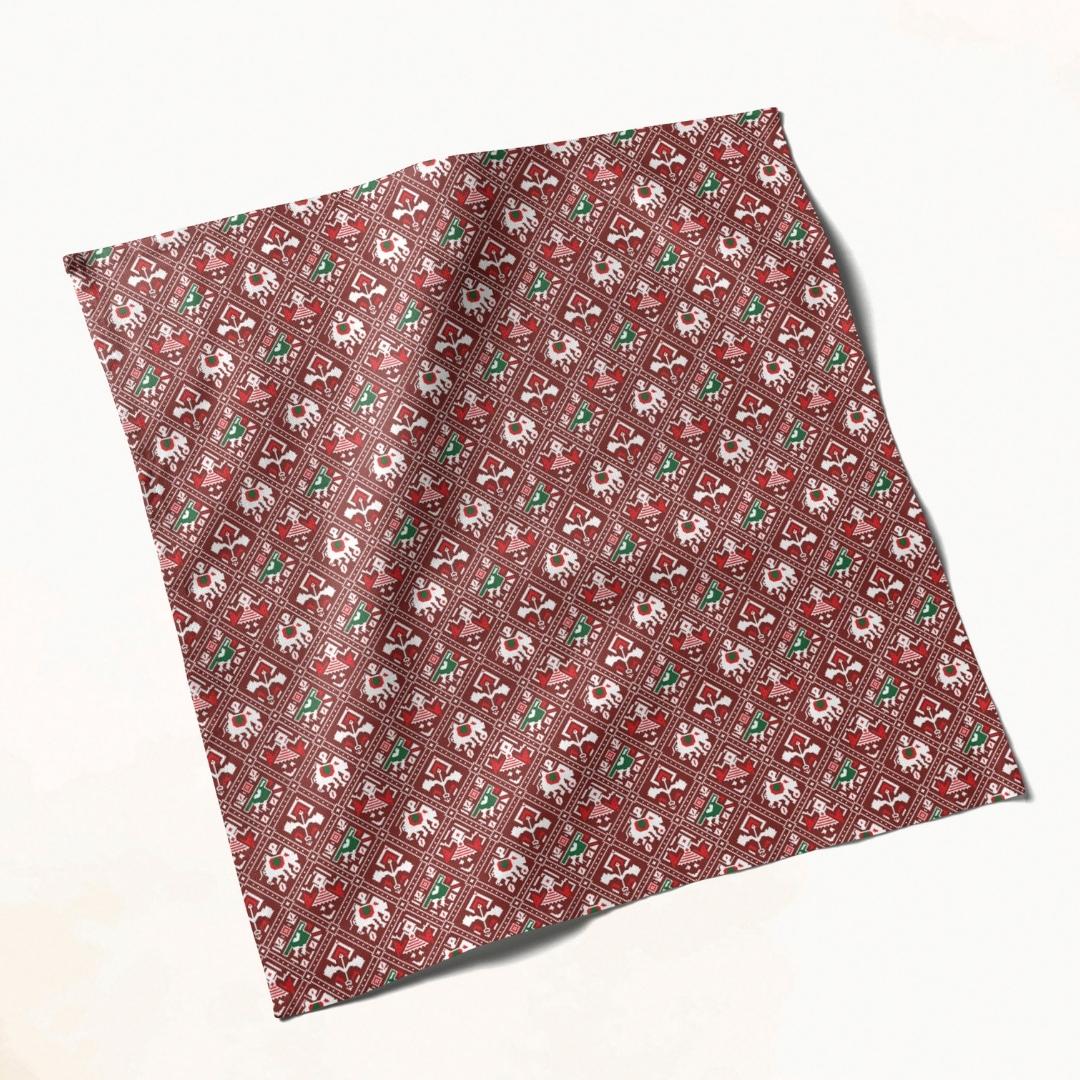 Crimson Heritage Print: Napkins 18" X 18" - Pack Of 20