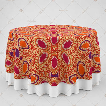 Bohemian Mandala Floral Table Overlay Pack of 6