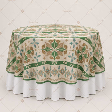 Green Folk Border Table Overlay Pack of 6