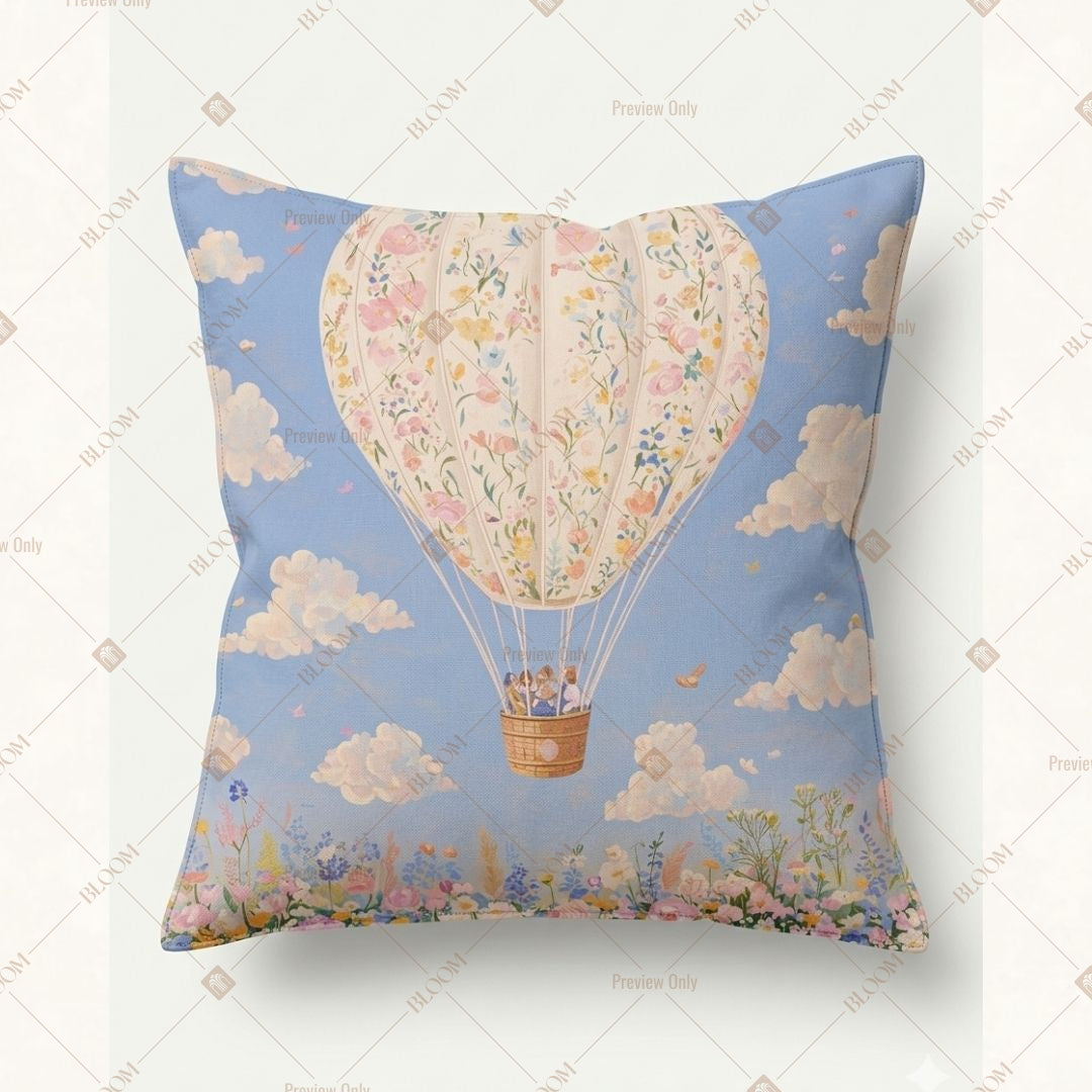 Hot Air Balloon Kids Cushion Cover Pack of 12