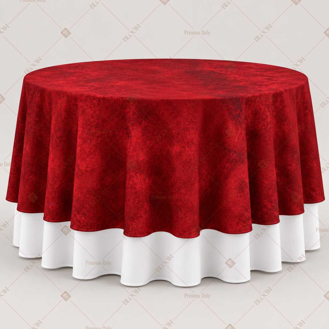 Velvet Red Luxe Table Overlay Pack of 6