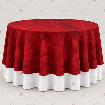 Velvet Red Luxe Table Overlay Pack of 6