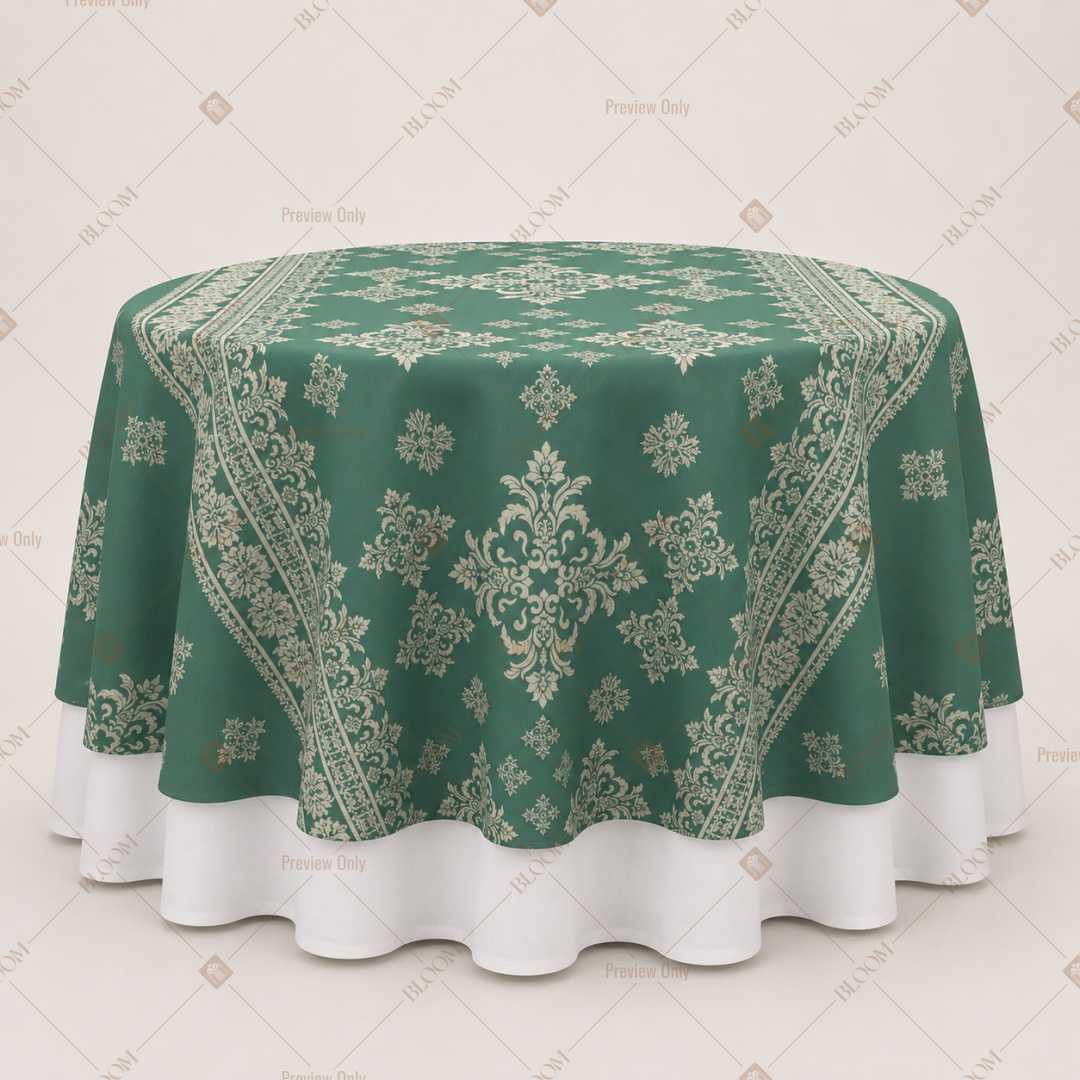 Sage Ornamental Vine Table Overlay Pack of 6