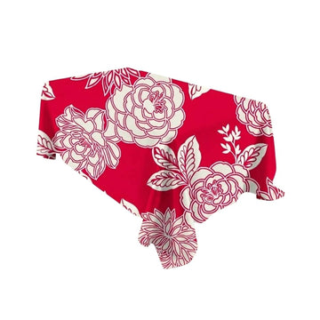 Crimson Blossom Sketch Rectangle Table Cover - Pack Of 6
