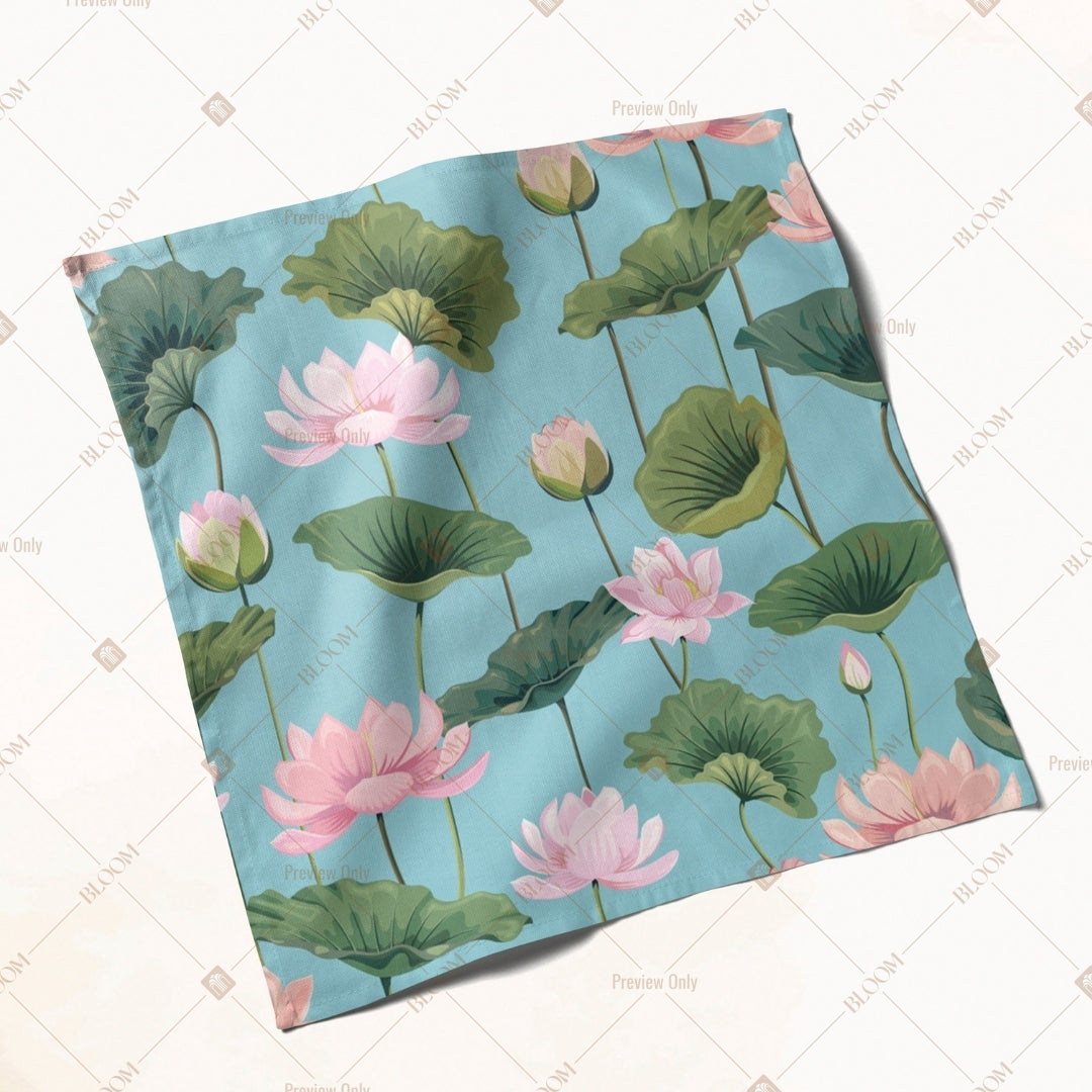 Lotus Flower Botanical Napkin Pack of 20