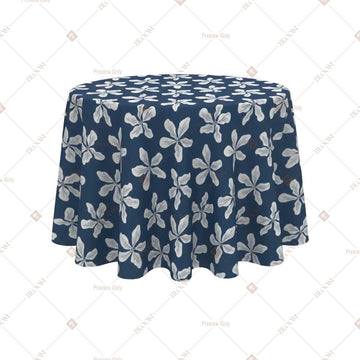 Navy White Floral Table Cover Pack Of 6