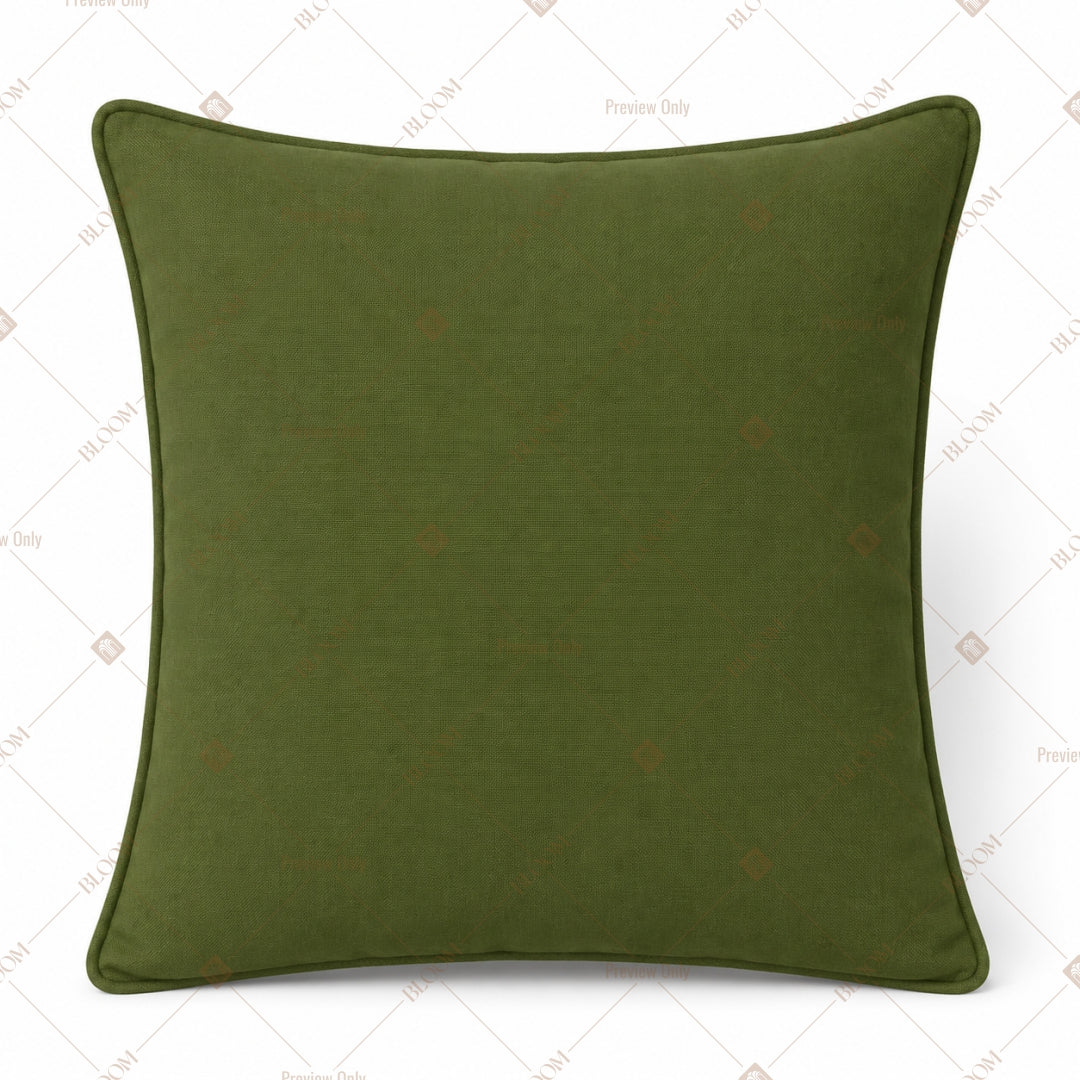 Olive Green Cushion Cover Pack of 12