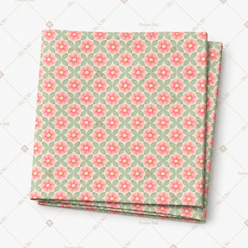 Pink Geometric Tile Pattern Design