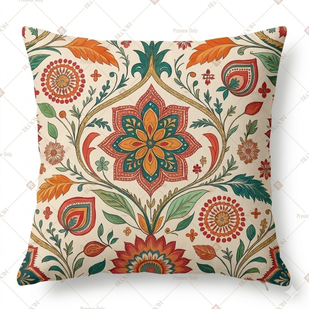 Floral Mandala Boho Cushion Cover Pack of 12