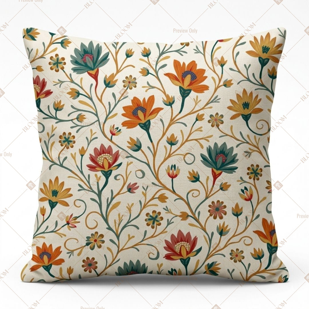 Botanical Wildflower Cushion Cover Pack of 12