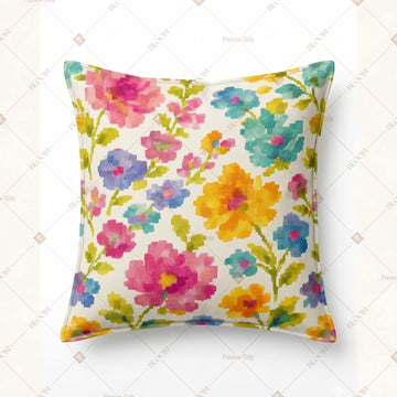 Colorful Floral Garden Cushion Cover Pack of 12