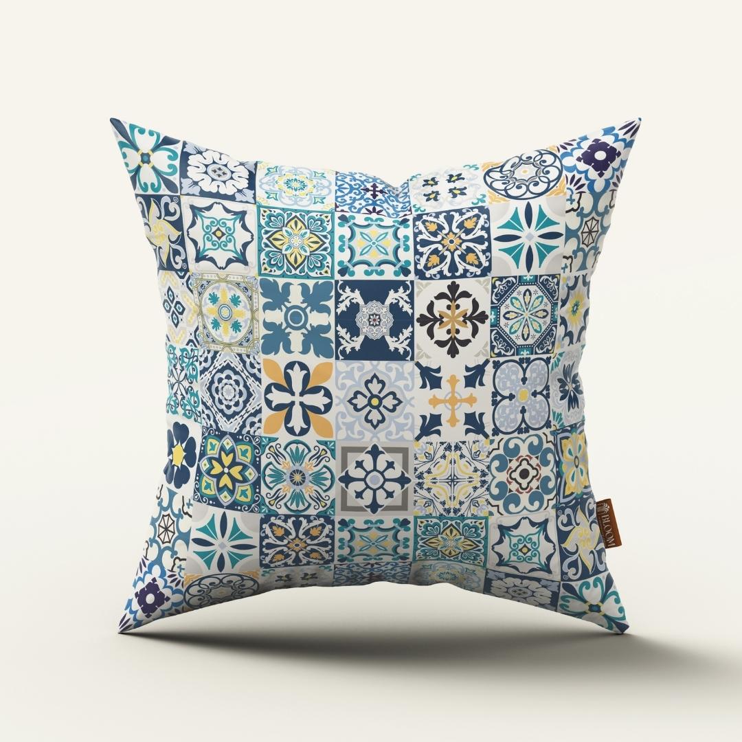 Mediterranean Tile Mix: Cushion Cover - Pack of 12