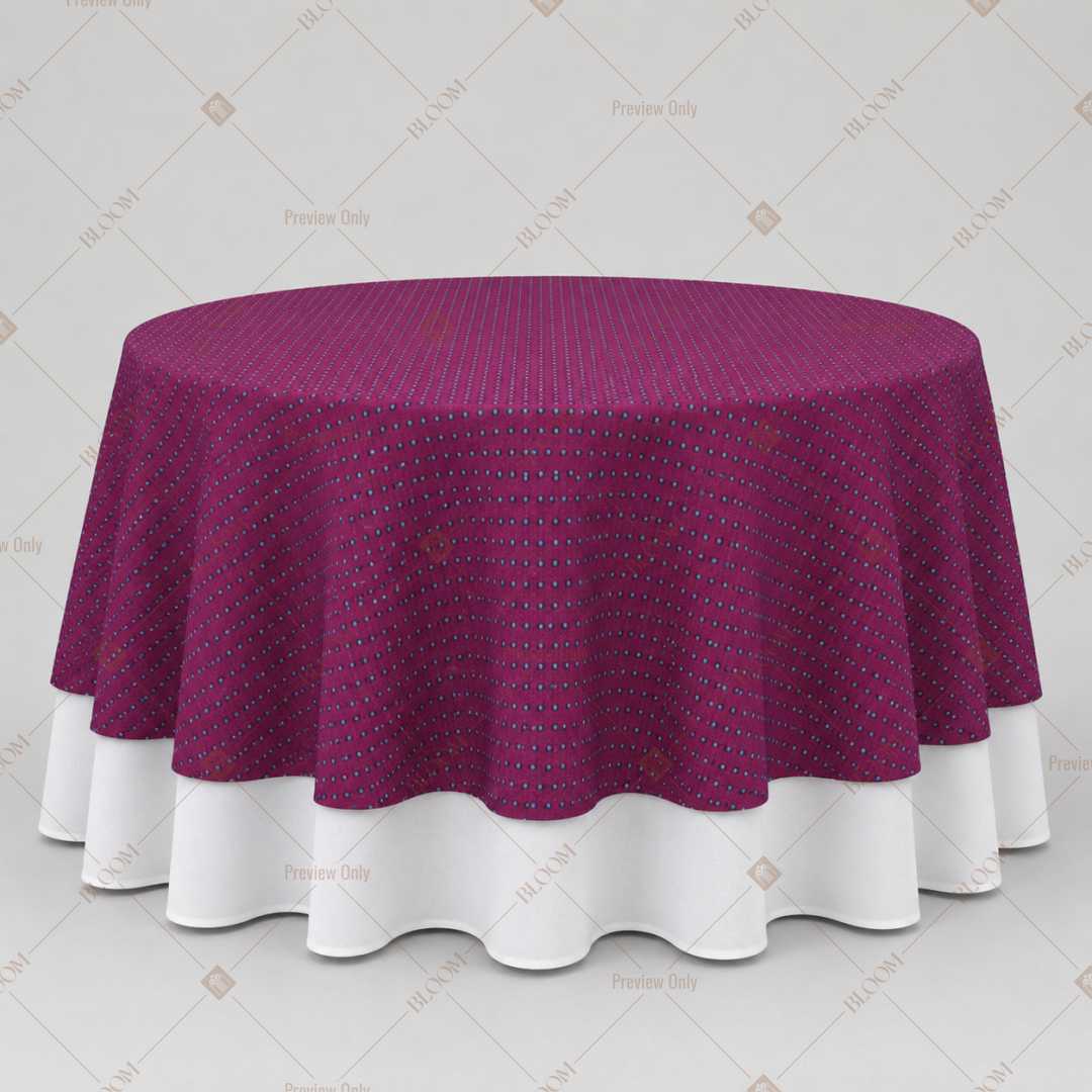 Solid Purple Luxe Table Overlay Pack of 6