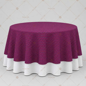 Solid Purple Luxe Table Overlay Pack of 6