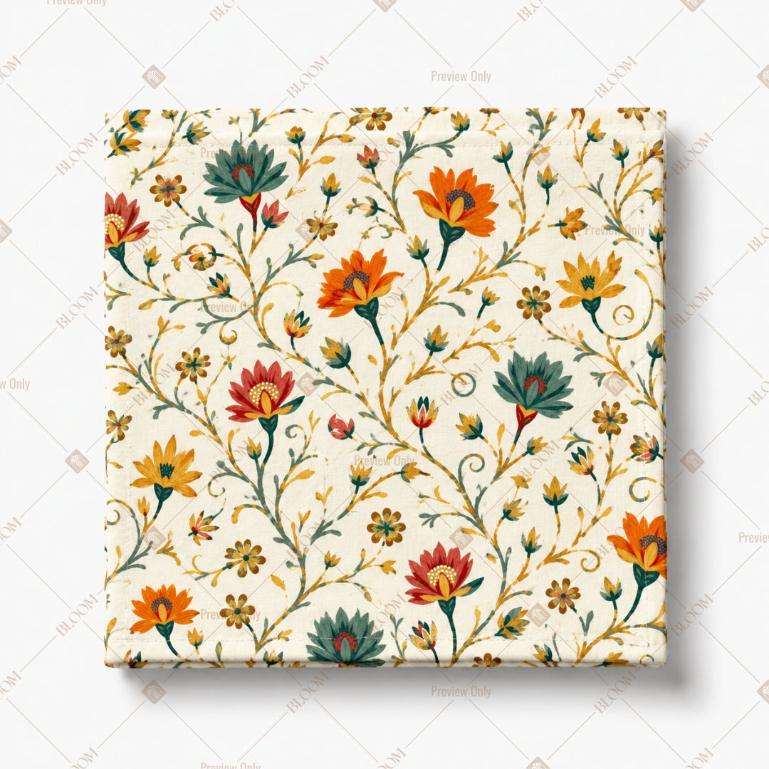 Colorful Wildflower Pattern Design