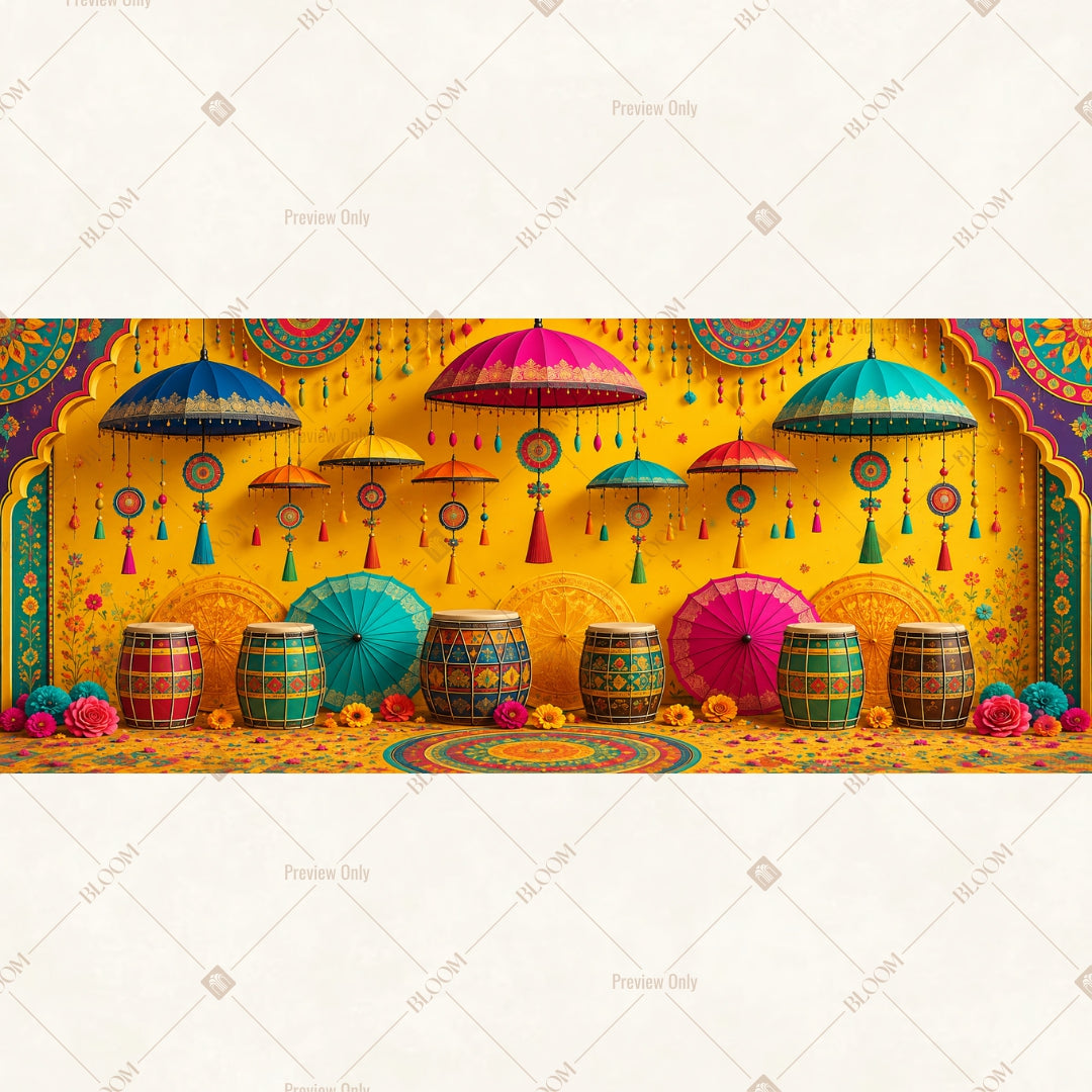 Royal Palace Celebration Wide Backdrop