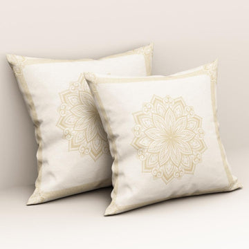Golden Mandala Grace: Cushion Cover - Pack of 12