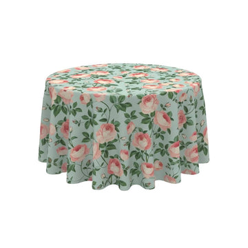 Rose Whisper Round Table Cover - Pack Of 6