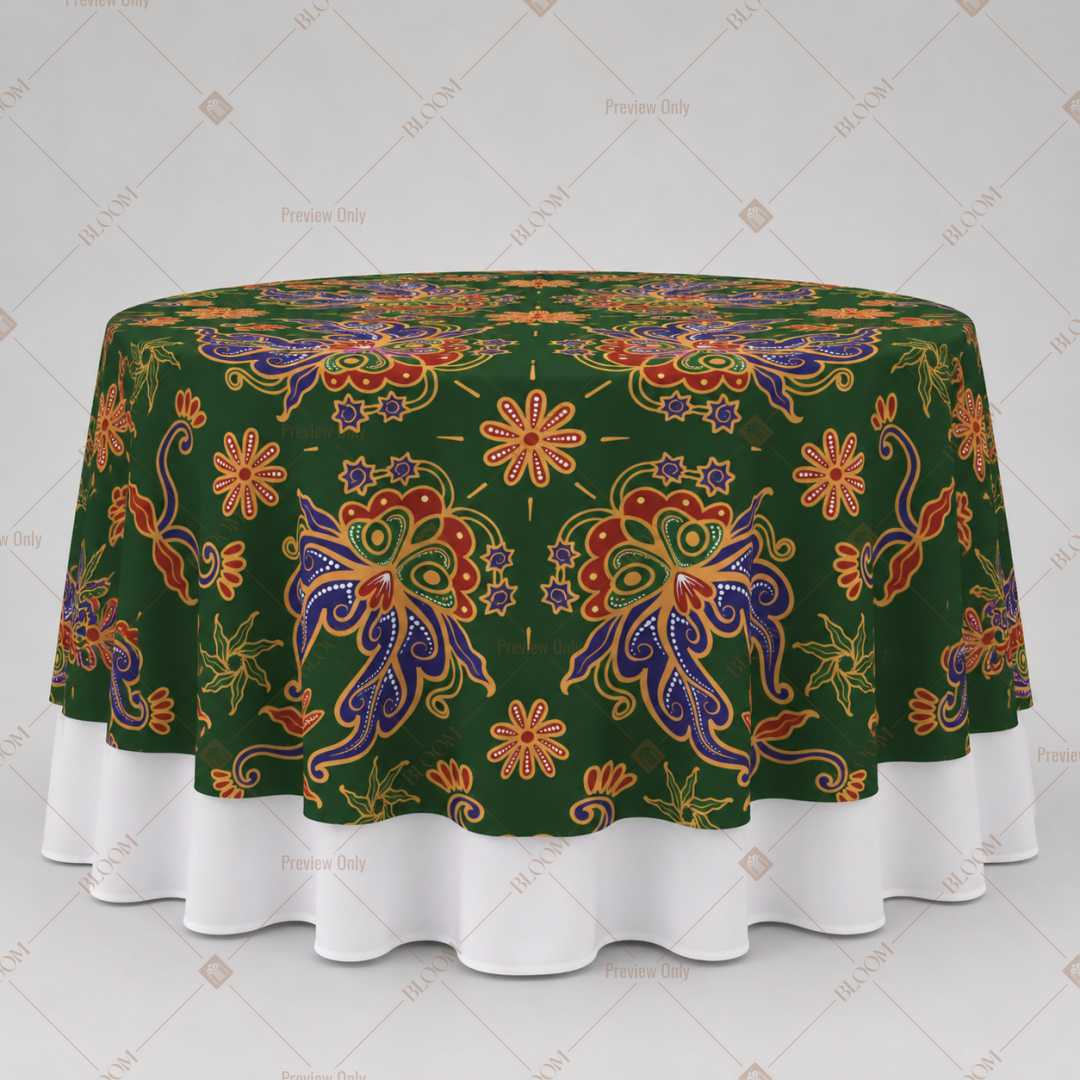 Tropical Floral Garden Table Overlay Pack of 6