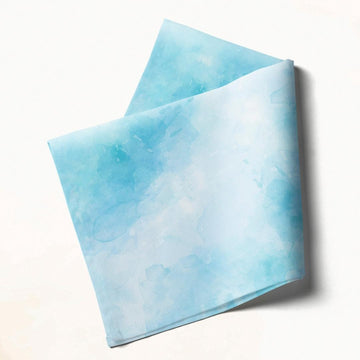 Aqua Watercolor Bliss: Napkins 18" X 18" - Pack Of 20