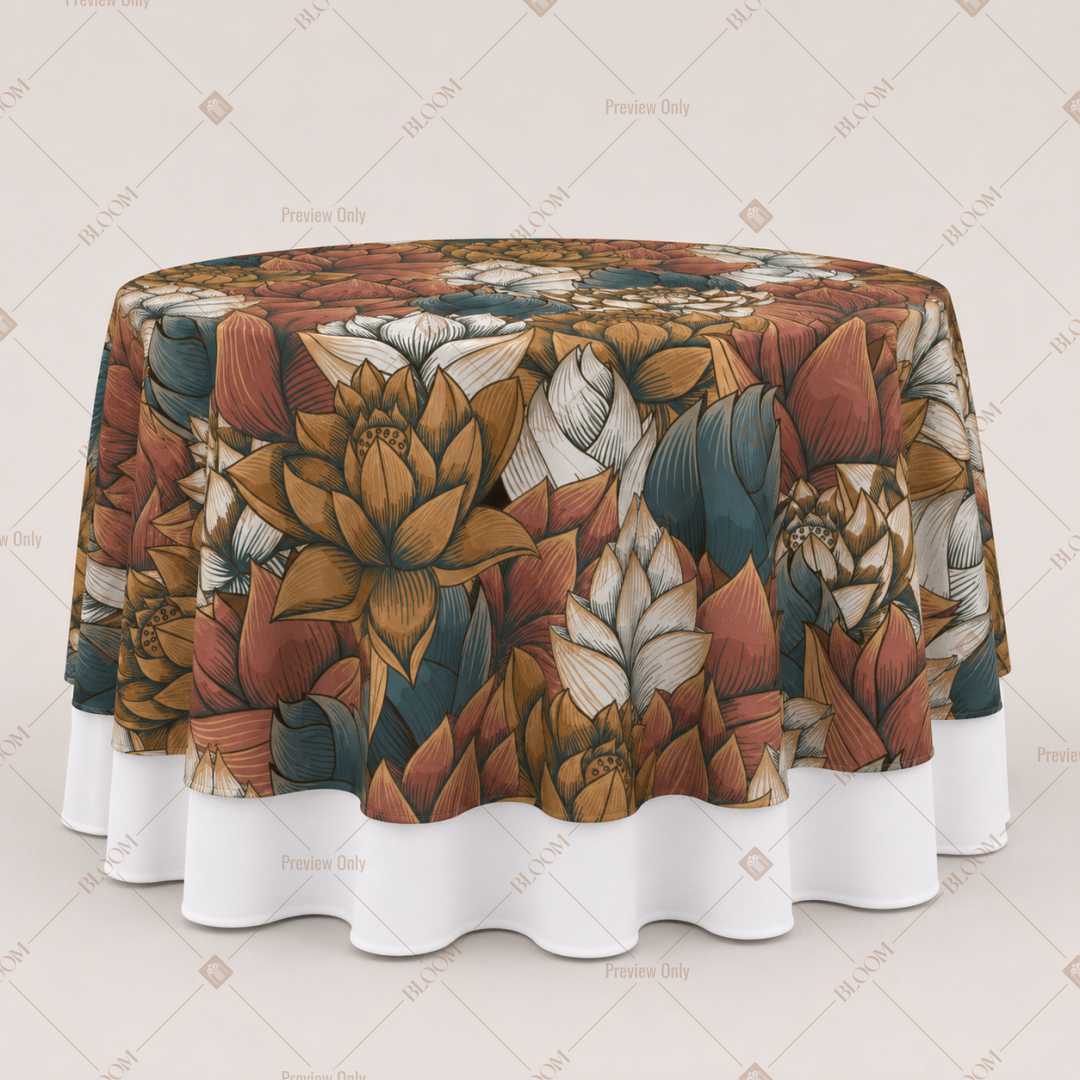Autumn Tropical Leaf Table Overlay Pack of 6
