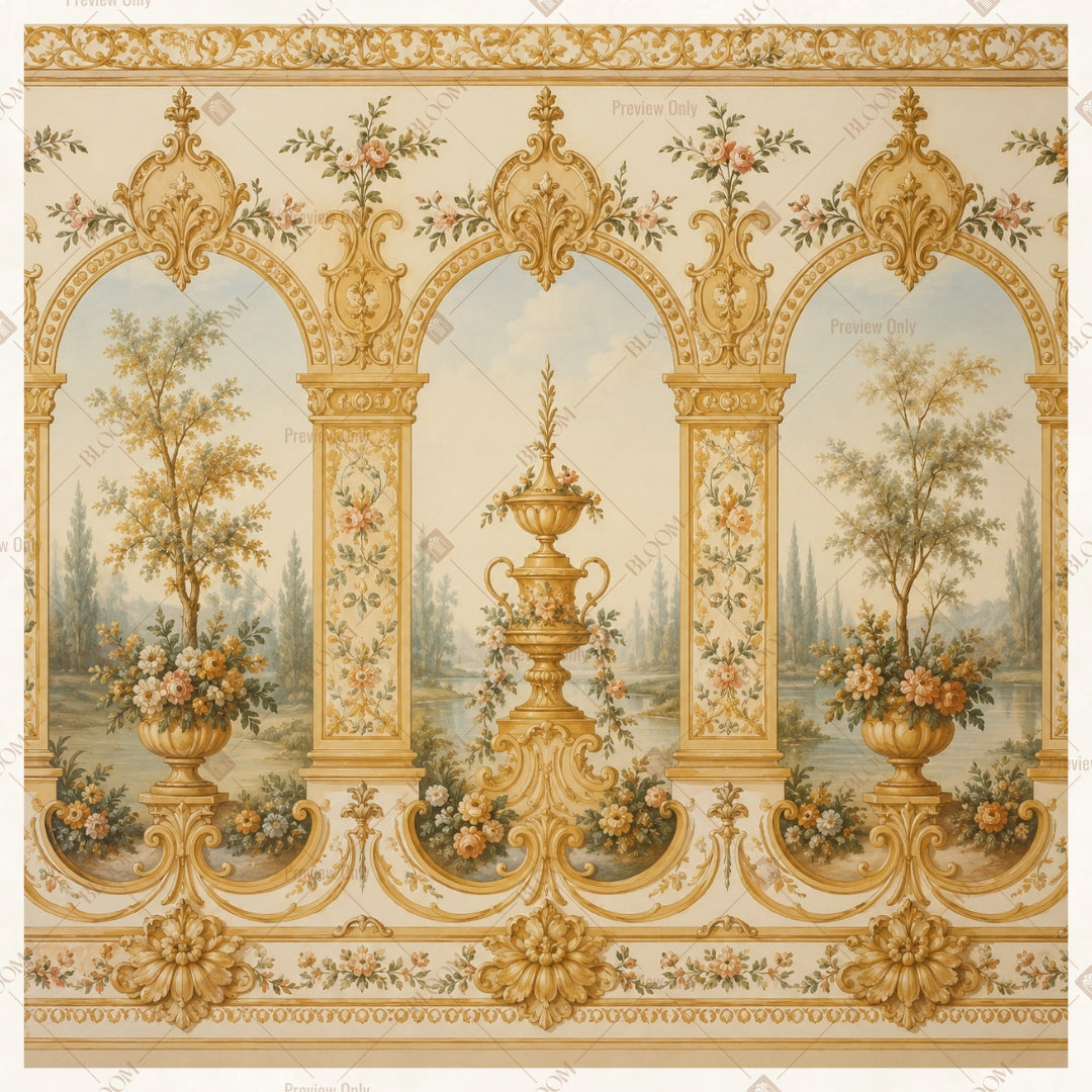 Luxury Balloon Garden Square Backdrop
