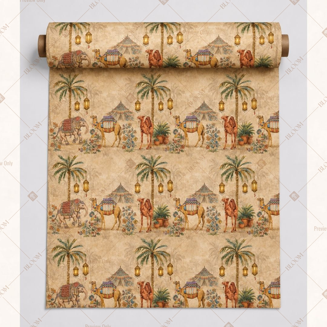 Vintage Floral Vine Fabric Roll Pack of 25