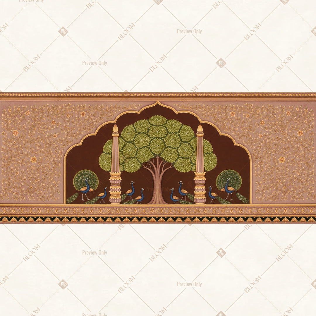 Royal Tree Pavilion Border Wide Backdrop