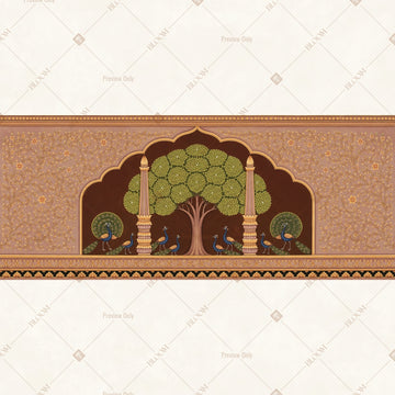 Royal Tree Pavilion Border Wide Backdrop