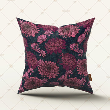 Black Rose Floral Cushion Cover Pack of 12
