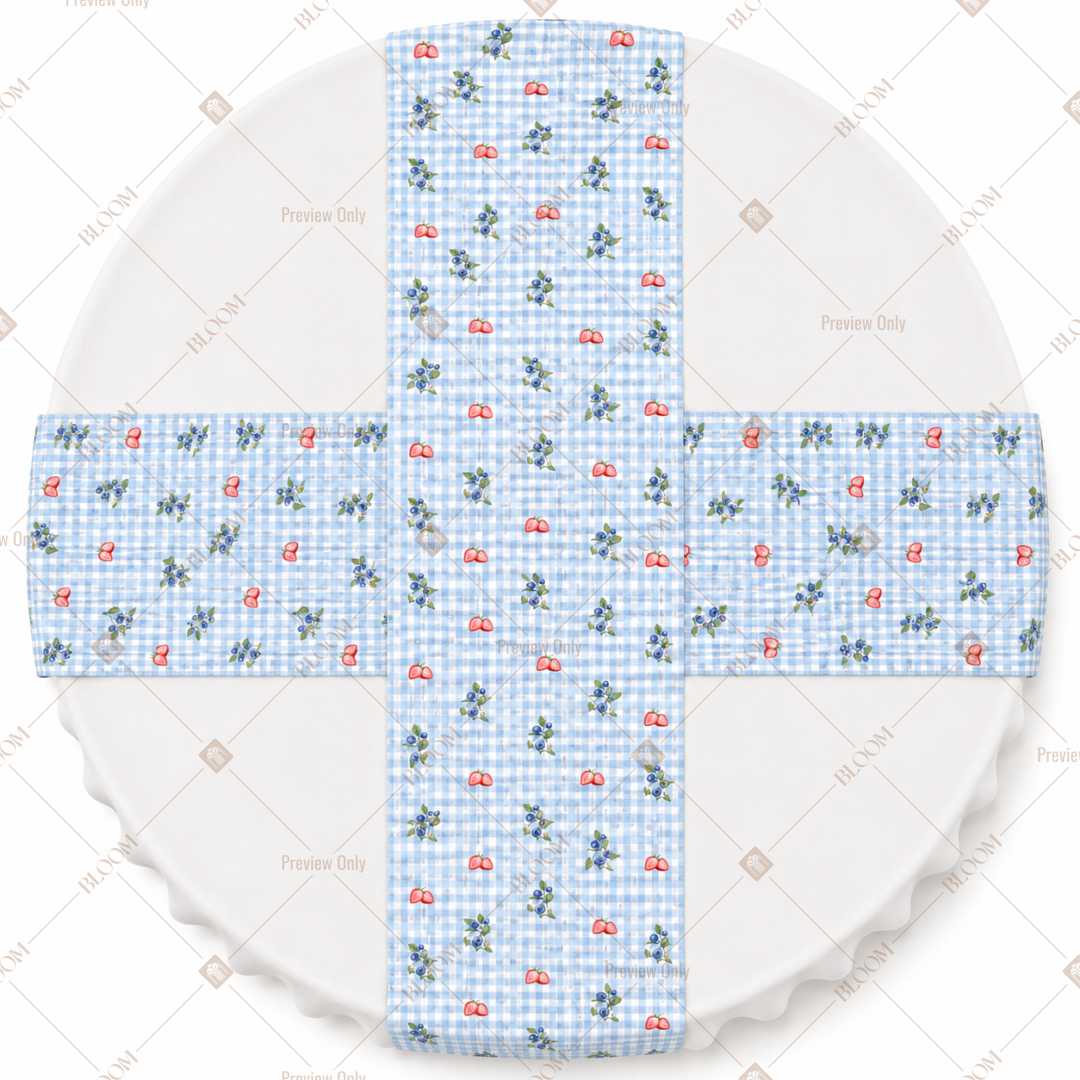 Blue Wildflower Table Runner Pack Of 12