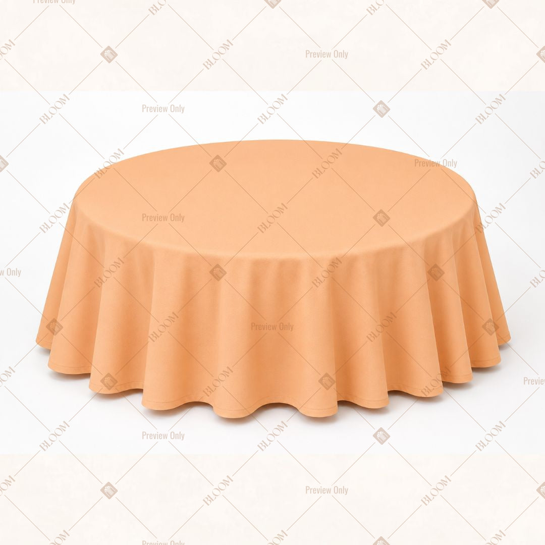 Peach Orange Table Cover Pack Of 6