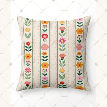 Vertical Floral Stripe Cushion Cover Pack of 12