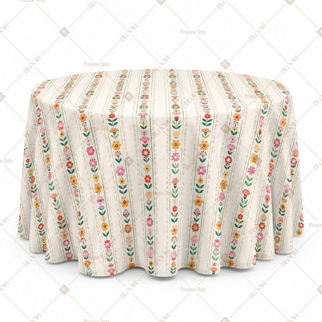 Folk Stripe Table Cover Pack Of 6