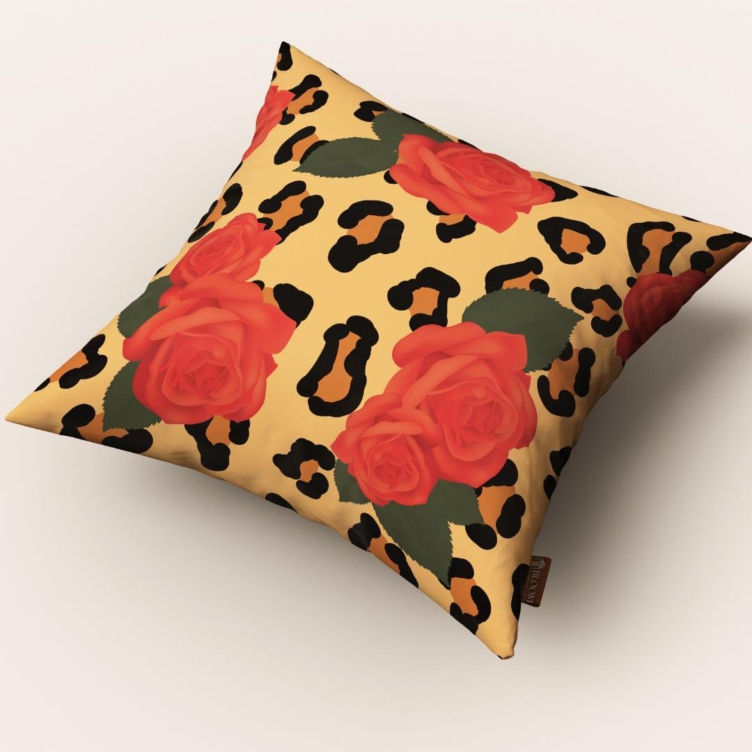 Rose & Leopard Chic: Cushion Cover - Pack of 12
