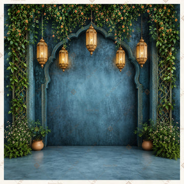 Midnight Lantern Stage Square Backdrop