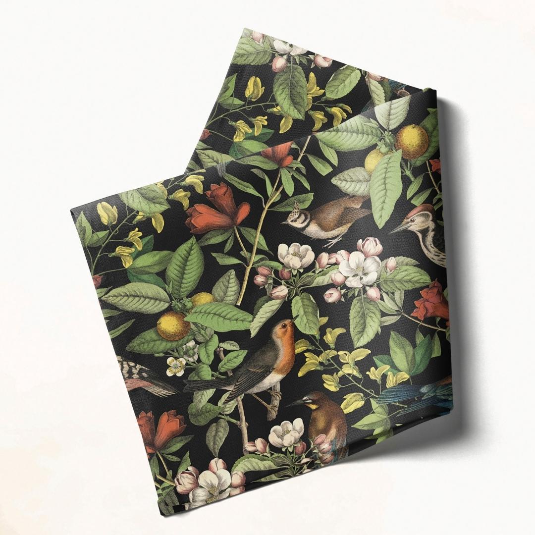 Woodland Birds Delight: Napkins 18" X 18" - Pack Of 20