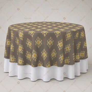 Gold Diamond Trellis Table Overlay Pack of 6