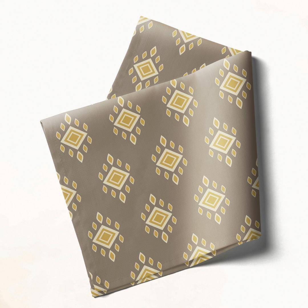 Beige Geometric: Napkins 18" X 18" - Pack Of 20