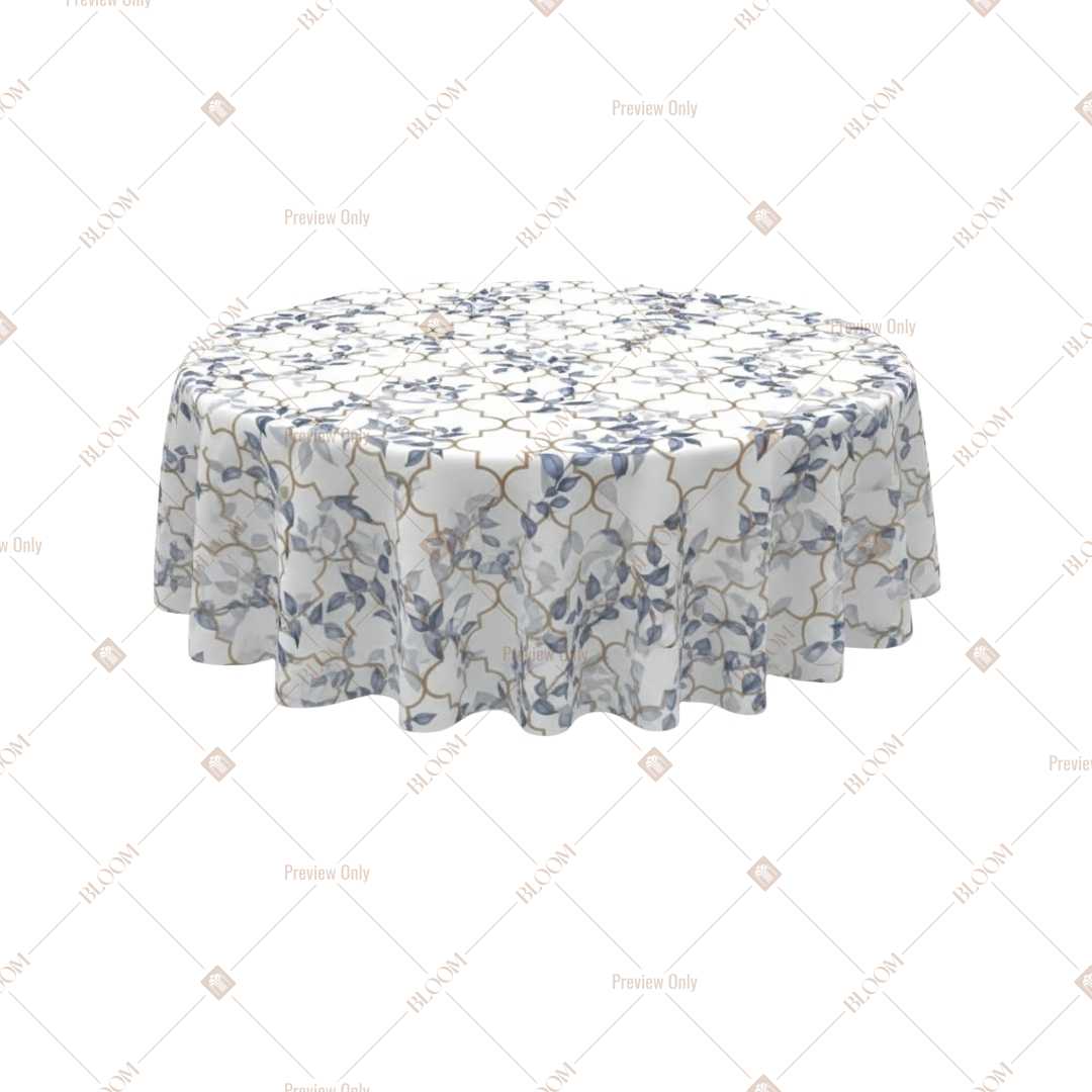 Blue Toile Floral Table Cover Pack Of 6