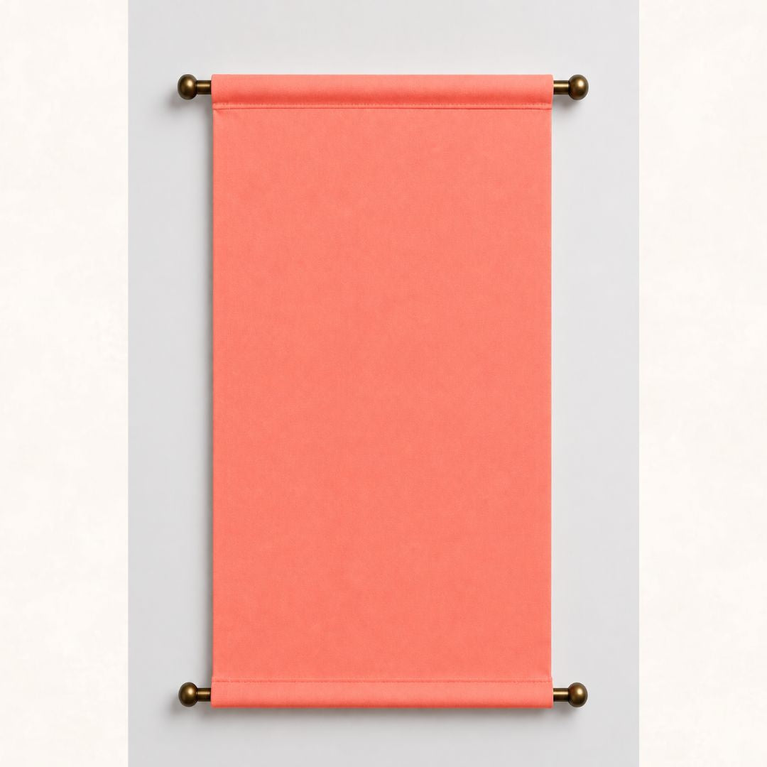 PEACH PINK HANGING SCROLLS