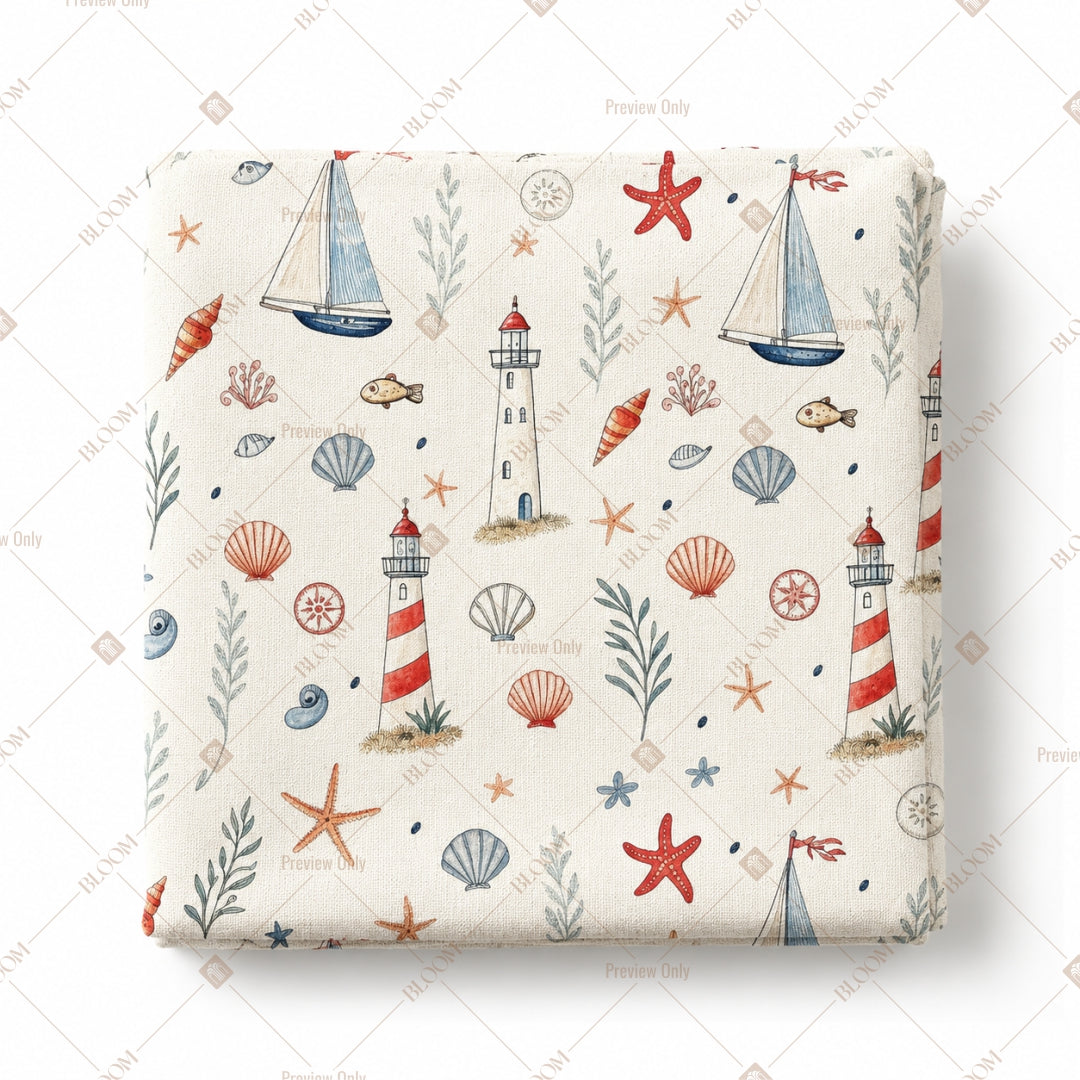 Seaside Summer Kids Pattern Design