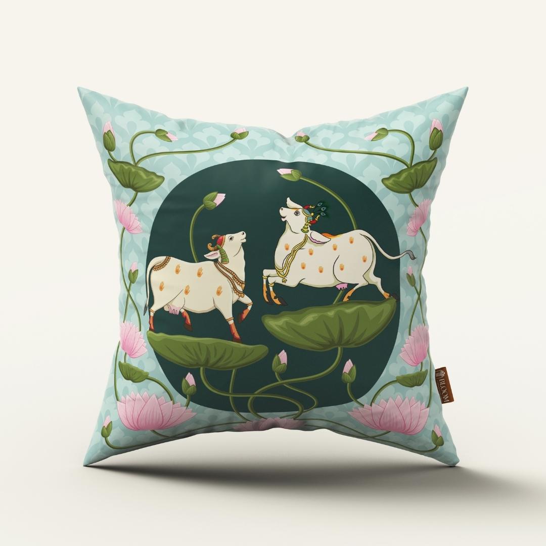 Lotus & Nandi Medallion: Cushion Cover - Pack of 12