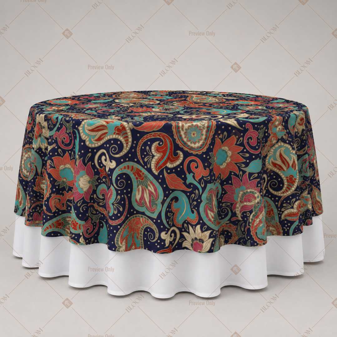 Vintage Paisley Garden Table Overlay Pack of 6